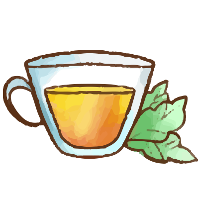 illustration thé jaune
