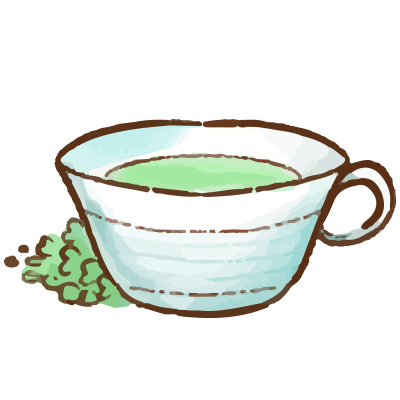 illustration thé vert